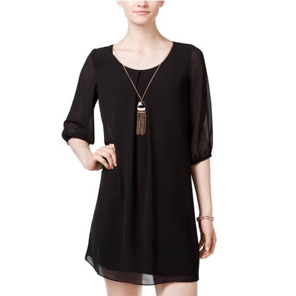 BCX Black Mini Shift Dress
